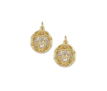 Load image into Gallery viewer, CZ Round Ball with big CZ Inside Charm, Sku#CP43