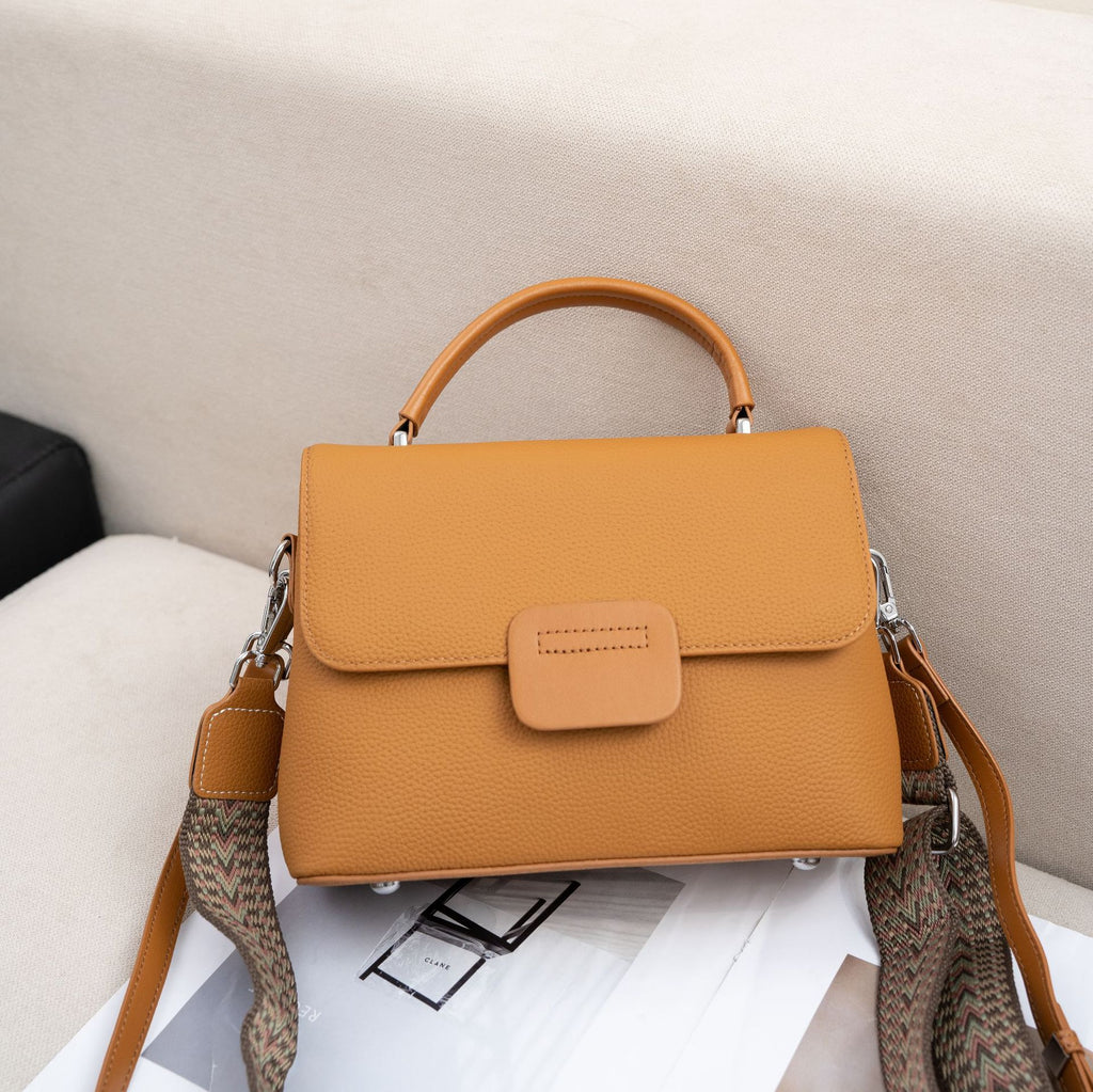 Women's Genuine Leather Tote Bag - Large Capacity Commuter Handbag with Double Straps