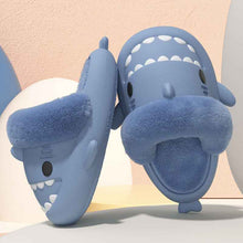 Load image into Gallery viewer, Shark Slippers Warm Fuzzy House Shoes | Detachable Fuzzy Winter Bedroom Slippers