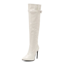 Load image into Gallery viewer, Women's Thigh-High Stiletto Boots - Pointed Toe Over-the-Knee Fashion Boots with Side Zipper