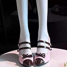 Load image into Gallery viewer, Women's Sweet Side Cut-Out High Heels - Buckle Closure Platform Pumps