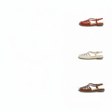 Load image into Gallery viewer, Full Grain Leather Woven Roman Sandals