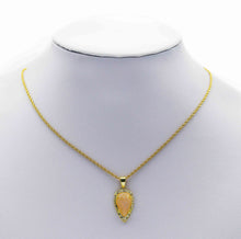 Load image into Gallery viewer, Gold Colorful Teardrop Gemstone Charm, Sku#LY08