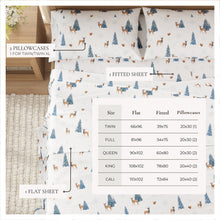 Load image into Gallery viewer, Turkish Cotton Christmas Flannel Sheet Set - Whittaker Collection