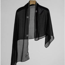 Load image into Gallery viewer, Luxury Black Embroidered Diamond Abaya Set (MOA184)