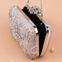 Load image into Gallery viewer, Diamond Embellished Beaded Evening Clutch Bag (MAC302)