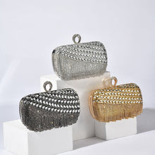 Load image into Gallery viewer, Diamond-Studded Party Clutch Versatile Layered Crystal Evening Bag (MAC283)