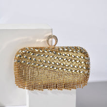 Load image into Gallery viewer, Diamond-Studded Party Clutch Versatile Layered Crystal Evening Bag (MAC283)