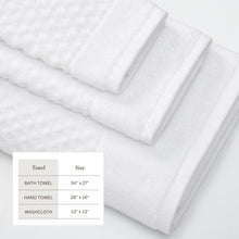 Load image into Gallery viewer, Cotton Diamond Waffle Weave Bath Towel Set - Grayson Collection