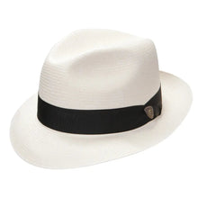 Load image into Gallery viewer, Dobbs Center Dent - Panama Straw Fedora Hat