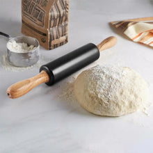 Load image into Gallery viewer, Dolce Black Marble Wood Rolling Pin