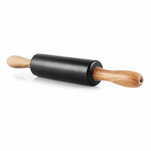 Load image into Gallery viewer, Dolce Black Marble Wood Rolling Pin