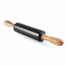 Load image into Gallery viewer, Dolce Black Marble Wood Rolling Pin