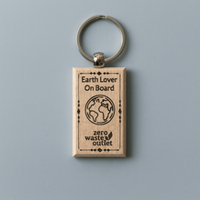 Load image into Gallery viewer, "Don't Forget Reusable Bags" Wooden Keychain