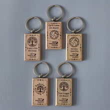 Load image into Gallery viewer, "Don't Forget Reusable Bags" Wooden Keychain