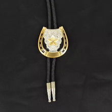Load image into Gallery viewer, Double S Horseshoe - Bolo Tie