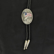 Load image into Gallery viewer, Double S Eagle USA Flag - Bolo Tie