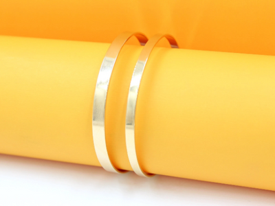 18K Gold Filled Plain Bangle (B72-B75)