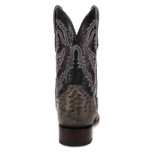 Load image into Gallery viewer, Dan Post Alamosa (Grey/Black)  - Men's Ostrich Skin Leather Cowboy Boots
