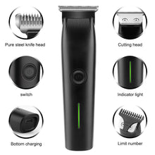 Load image into Gallery viewer, Beard Trimmer, 3 in 1 Hair Clippers and Mens Grooming Kit, Face, Nose, Ear Hair Trimmer - Black