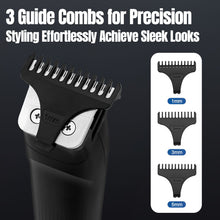 Load image into Gallery viewer, Beard Trimmer, 3 in 1 Hair Clippers and Mens Grooming Kit, Face, Nose, Ear Hair Trimmer - Black