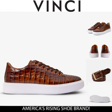 Load image into Gallery viewer, The Dublin Tan Leather Men Sneaker