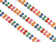 Load image into Gallery viewer, Colorful Gold Arrow Enamel Chain by yard/Necklace,sku#HX03