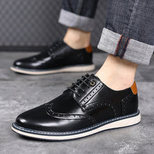 Load image into Gallery viewer, Premium Men's Business Casual Leather Shoes - Classic Lace-Up Oxford Dress Shoes