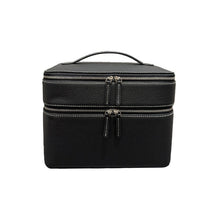 Load image into Gallery viewer, Genuine Leather Travel Jewelry Organizer Tote - Multi-Functional Makeup Storage Bag