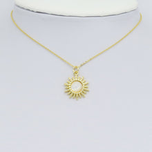 Load image into Gallery viewer, Opal Stone Sun Flower Shape Charm Pendant, Sku#LX751