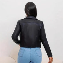 Load image into Gallery viewer, Rare High-end Black Leather Jacket