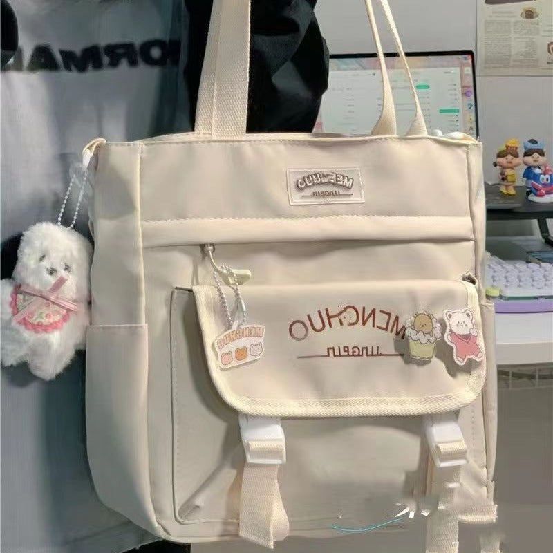 Preppy Large Capacity Nylon Shoulder Bag & Crossbody – Women's Everyday Bag