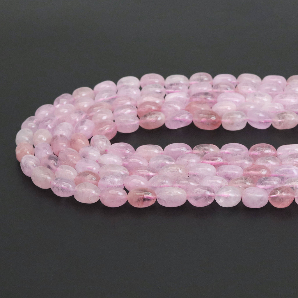 10-11mm Oval Morganite Beads, Sku#U1892