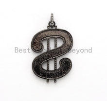 Load image into Gallery viewer, 30x44mm Large Enamel Red Letter S Pendant,CZ Micro Pave Oil Drop Music Symbol pendant,Enamel pendant,Enamel Jewelry,sku#F584