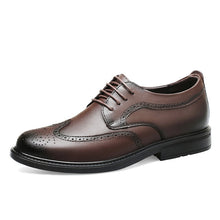 Load image into Gallery viewer, Men's Invisible Height Increasing Leather Shoes | Business Formal Elevator Shoes 6cm 8cm Lift
