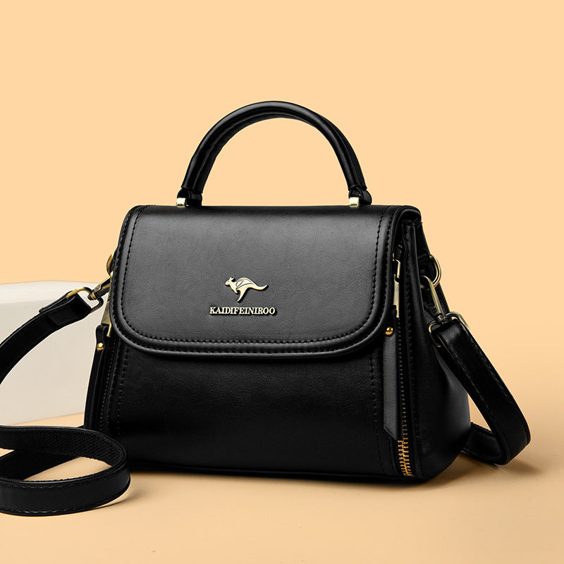 Retro Textured Tote & Shoulder Bag – PU Leather Everyday Handbag for Women