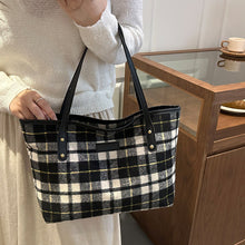Load image into Gallery viewer, Large Capacity Wool Shoulder Commuter Bag | Women's Everyday Tote with Laptop Compartment