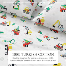 Load image into Gallery viewer, Turkish Cotton Christmas Flannel Sheet - Whittaker Collection