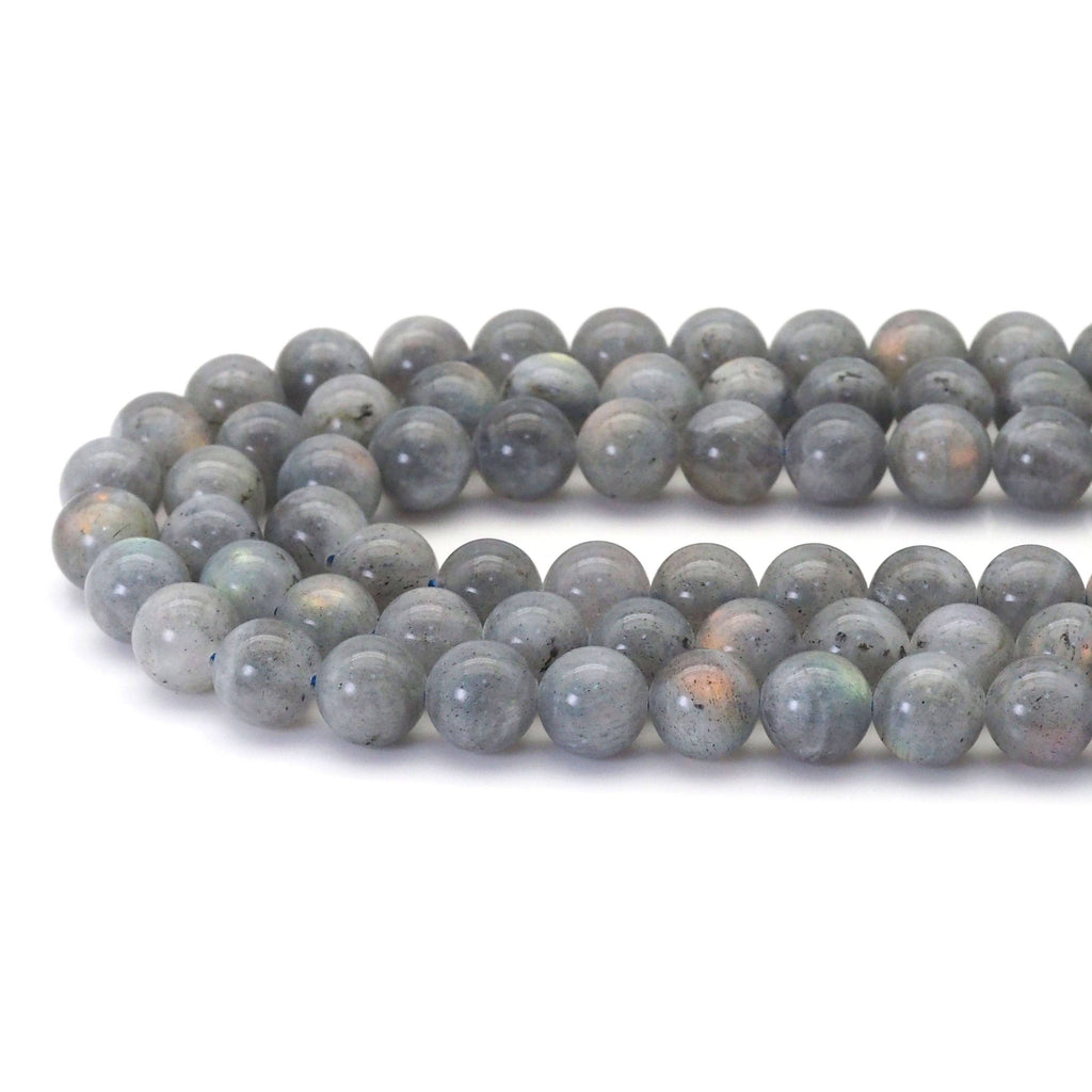 Genuine Labradorite Round Smooth Beads, 8mm/10mm/12mm, Sku#U