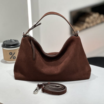 Genuine Leather Crossbody Tote Bag