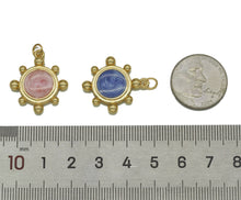 Load image into Gallery viewer, Enamel Round Flower Pendant, Sku#JD28