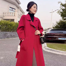 Load image into Gallery viewer, Double-faced Cashmere Coat Women's Mid-length Over The Knee