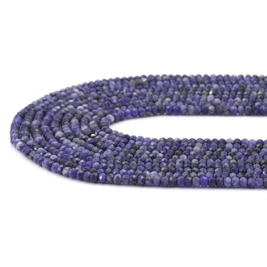 3x4mm Sodalite Faceted Rondelle Beads, Sku#U1706
