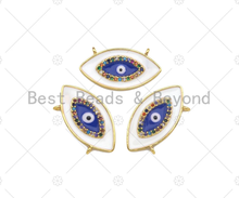 Load image into Gallery viewer, CZ Enamel Evil Eye Charm, Sku#L534