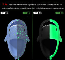 Load image into Gallery viewer, Shark Slippers Glow House Slippers