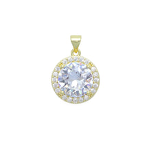 Load image into Gallery viewer, Big Crystal Round Charm Pendant, Sku#LK1097