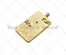 Load image into Gallery viewer, 14K Gold Filled Tarot Card Charm, Sun Star Moon Rectangle Shape Pendant,Gold Medallion Charm, Tarot Card Necklace  Pendant,18x34mm, Sku#CP16