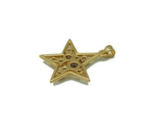 Load image into Gallery viewer, Large CZ Five Point Star Charm, Sku#JL114