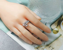 Load image into Gallery viewer, CZ Pave Leaf Ring,Sku#X289