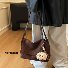 Load image into Gallery viewer, Retro High-Capacity Suede Shoulder Bag – Casual &amp; Commuter Handbag for Women